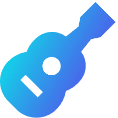 Guitar Icon from Sharp Gradient Set