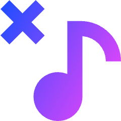 Delete Playlist Icon from Sharp Gradient Set