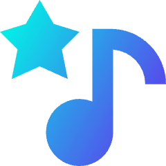 Favorite Star Playlist Icon from Sharp Gradient Set