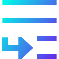 Move To Bottom Icon from Sharp Gradient Set