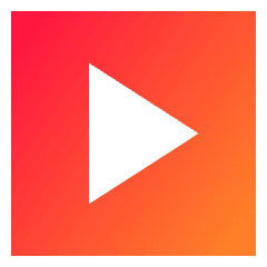 Play List 4 Icon from Sharp Gradient Set