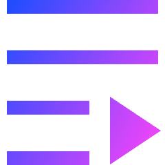 Playlist Icon from Sharp Gradient Set
