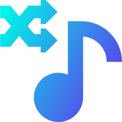 Shuffle Playlist Icon from Sharp Gradient Set