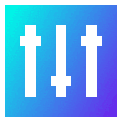 Equalizer Icon from Sharp Gradient Set