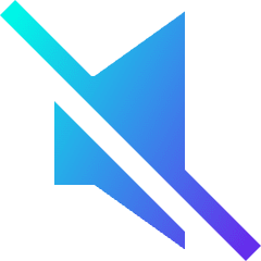 Volume Off Icon from Sharp Gradient Set