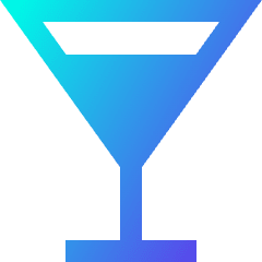 Cocktail Icon from Sharp Gradient Set