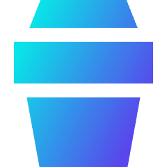 Coffee Takeaway Cup Icon from Sharp Gradient Set