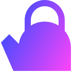 Teapot Icon from Sharp Gradient Set