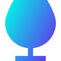 Wine Glass Icon from Sharp Gradient Set