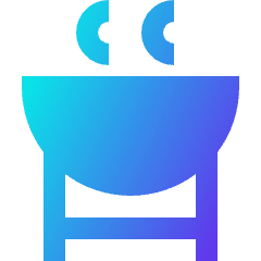 Barbeque Pot Icon from Sharp Gradient Set