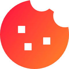 Cookie Bite Icon from Sharp Gradient Set