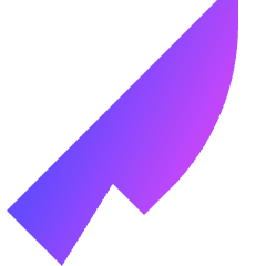 Knife 2 Icon from Sharp Gradient Set