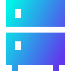 Refrigerator Icon from Sharp Gradient Set