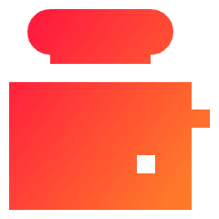 Toaster Icon from Sharp Gradient Set