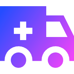 Ambulance Icon from Sharp Gradient Set