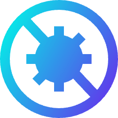 Virus Antivirus Icon from Sharp Gradient Set
