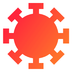 Virus Icon from Sharp Gradient Set