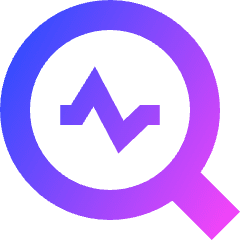 Heart Rate Search Icon from Sharp Gradient Set