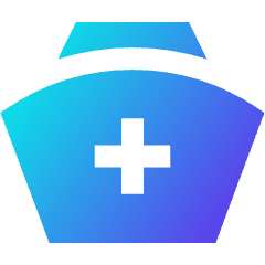 Nurse Hat Icon from Sharp Gradient Set