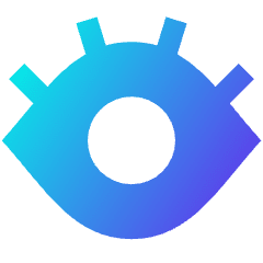 Eye Optic Icon from Sharp Gradient Set
