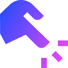 Finger Touch Icon from Sharp Gradient Set