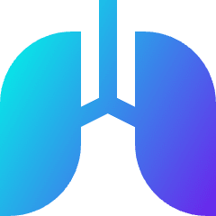 Lungs Icon from Sharp Gradient Set