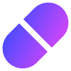 Tablet Capsule Icon from Sharp Gradient Set