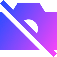 Camera Disabled Icon from Sharp Gradient Set