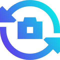 Camera Flip 1 Icon from Sharp Gradient Set