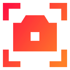 Camera Mode Photo Icon from Sharp Gradient Set