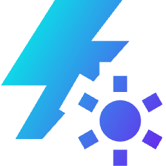 Flash Constant Light Icon from Sharp Gradient Set