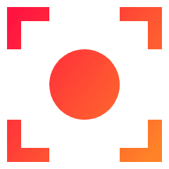 Focus Center Icon from Sharp Gradient Set