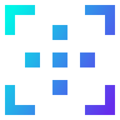 Focus Points Icon from Sharp Gradient Set