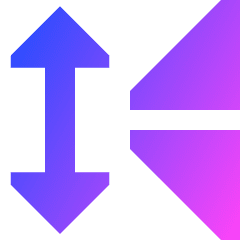 Mirror Vertically Icon from Sharp Gradient Set
