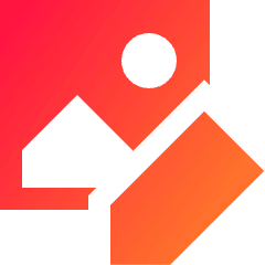Edit Image Photo Icon from Sharp Gradient Set