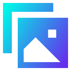 Gallery 2 Icon from Sharp Gradient Set