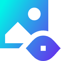 Landscape View Icon from Sharp Gradient Set