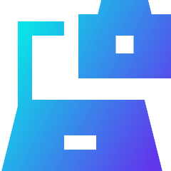 Laptop Camera Icon from Sharp Gradient Set