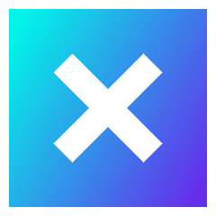 Delete Square Icon from Sharp Gradient Set