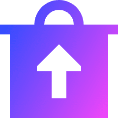 Recycle Bin Throw 1 Icon from Sharp Gradient Set