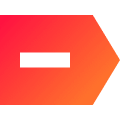 Subtract Tag Icon from Sharp Gradient Set