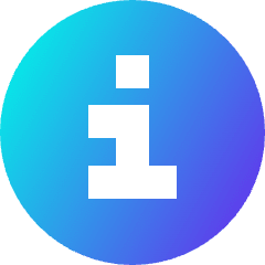 Information Circle Icon from Sharp Gradient Set