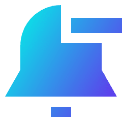 Remove Bell Notification 1 Icon from Sharp Gradient Set