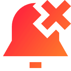 Remove Bell Notification 2 Icon from Sharp Gradient Set