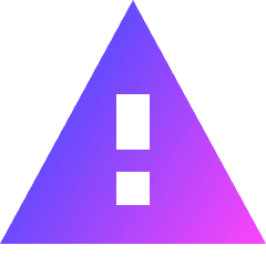 Warning Triangle Icon from Sharp Gradient Set