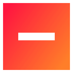 Align Center Horizontal Square Icon from Sharp Gradient Set