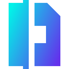 Align Margins Vertical Icon from Sharp Gradient Set