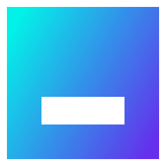 Align Object Bottom Icon from Sharp Gradient Set