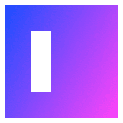 Align Object Left Icon from Sharp Gradient Set