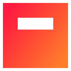 Align Object Top Icon from Sharp Gradient Set